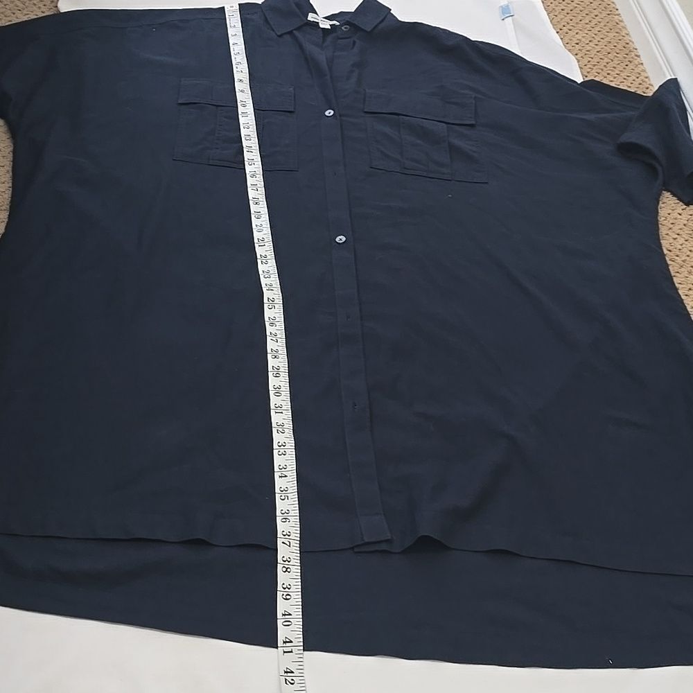 Standard James Perse Blue, Button-Up Shirt /tunic Size 3 - Picture 5 of 9